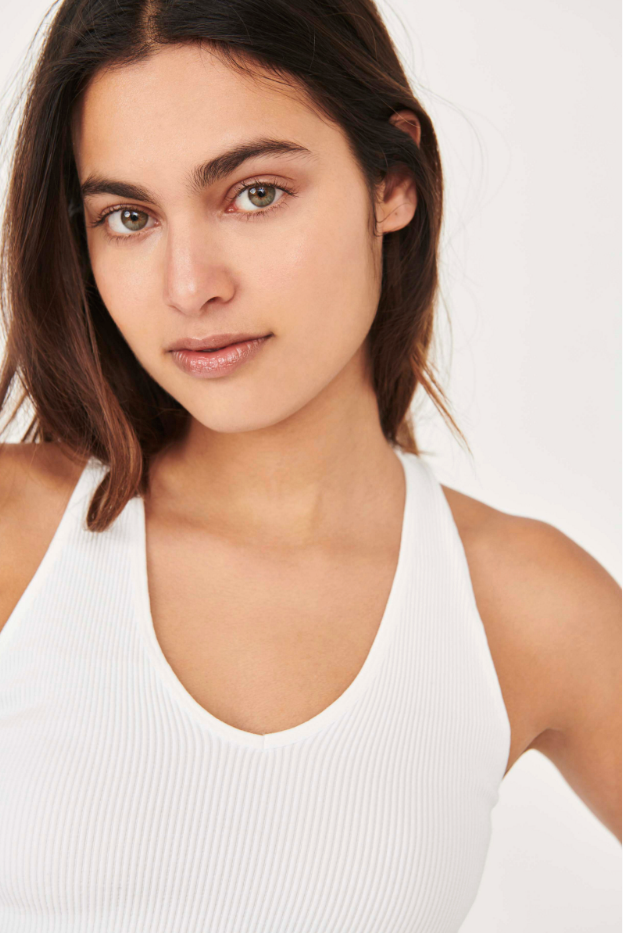 Free People Free Throw Crop - White