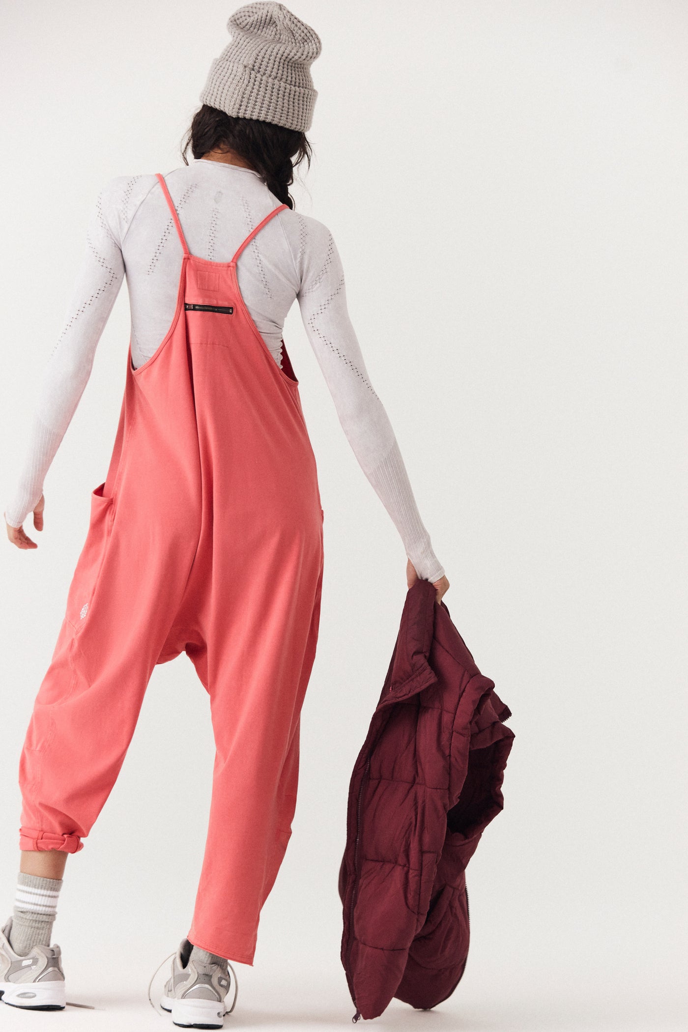 Free People Hot Shot Onesie - Red