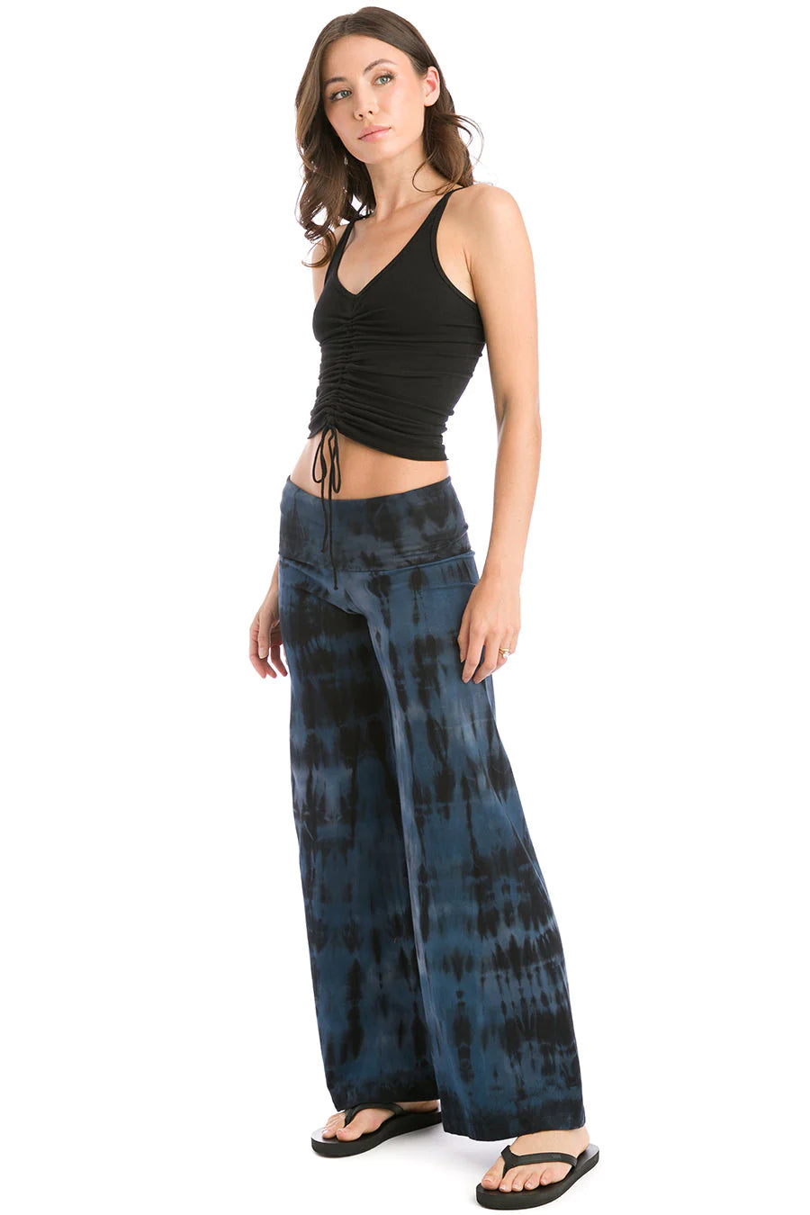 HardTail Rolldown Wide Leg Pant - Cloud Wash