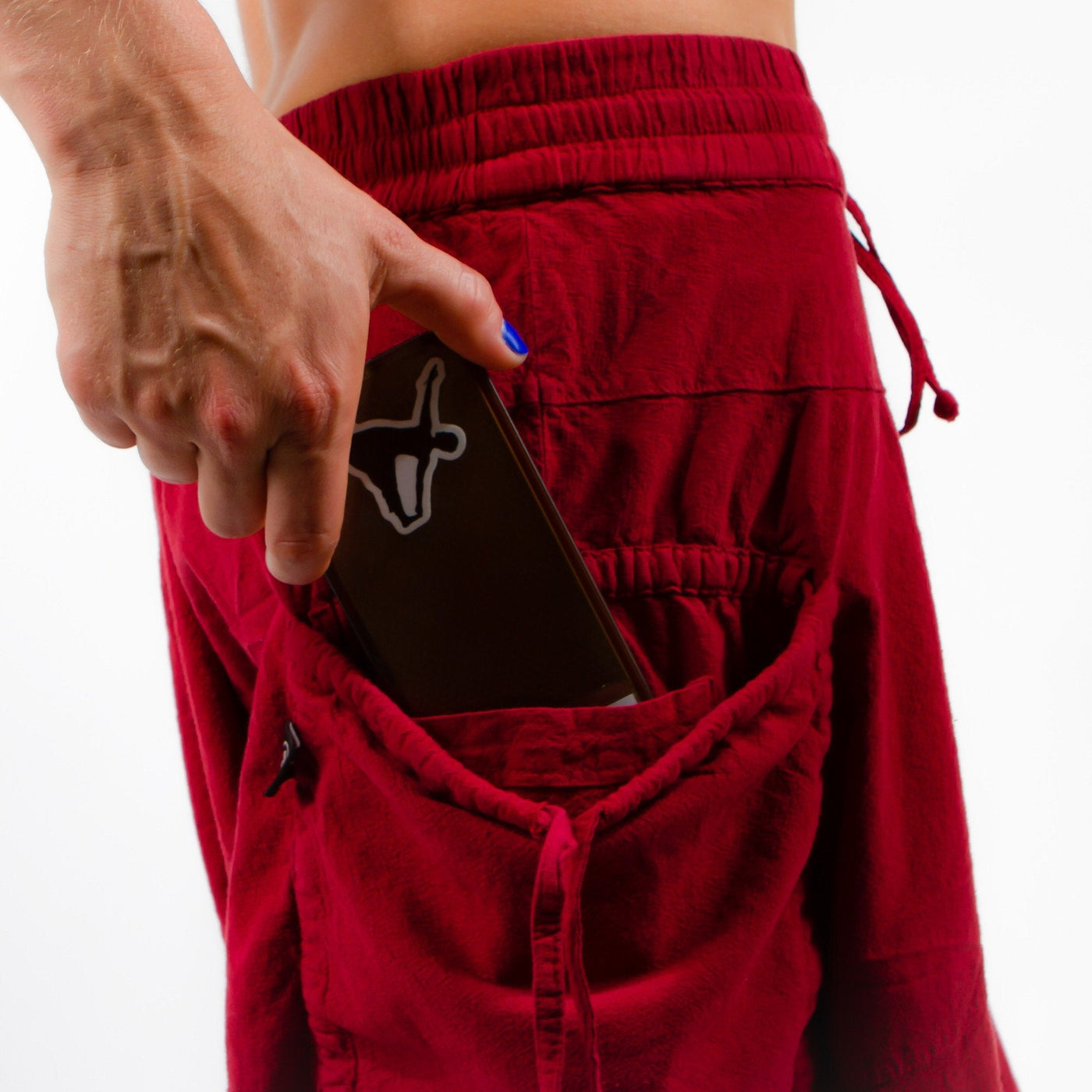 mens gypsy pants#color_red