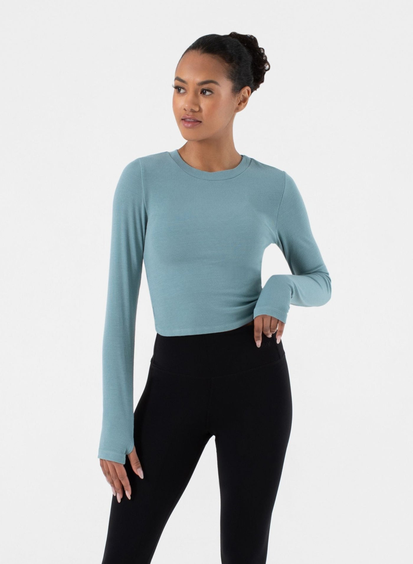 Ultra Soft Acacia Twist Back Long Sleeve