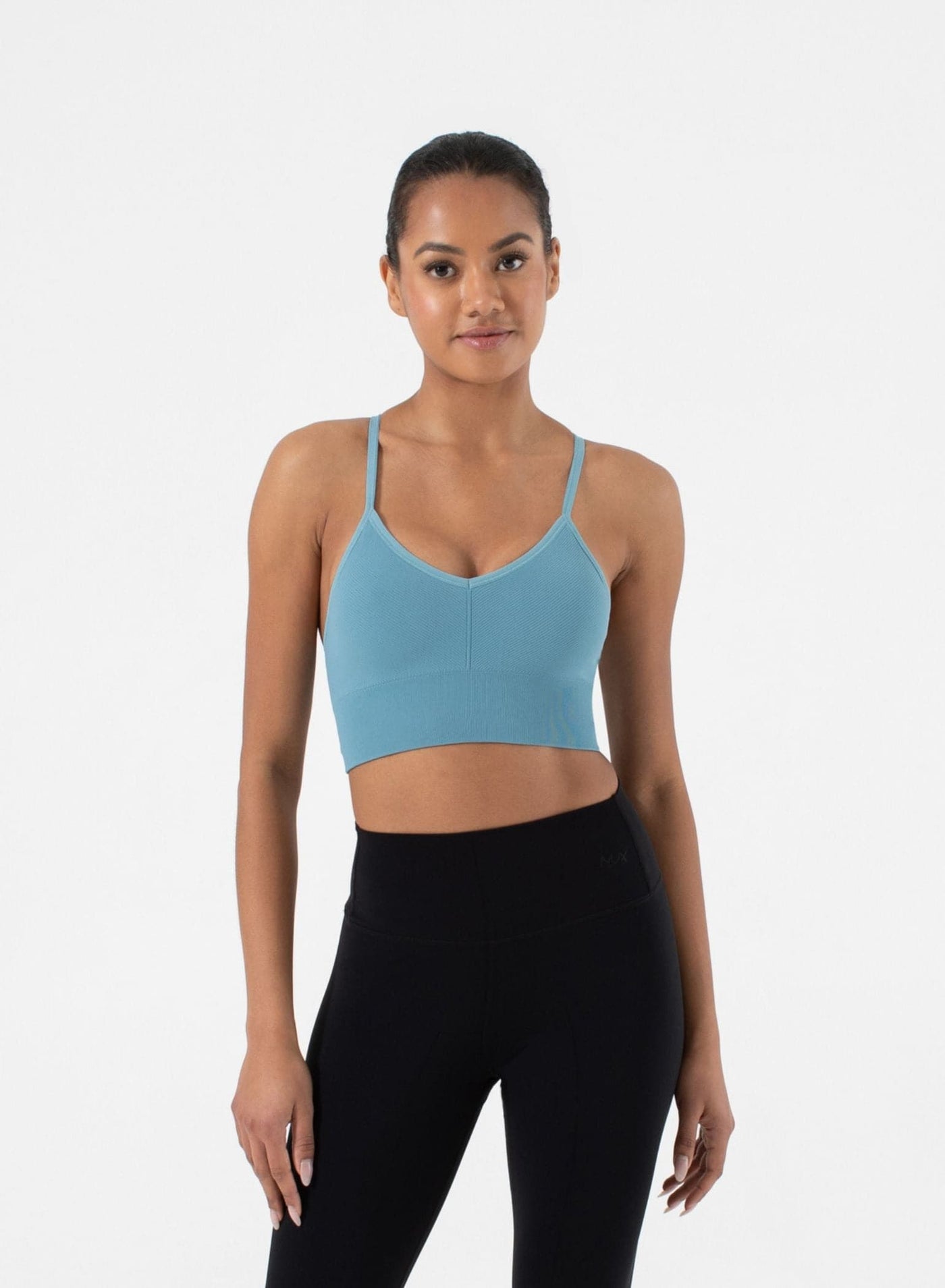 One By One Bra - V-Neck Seamless Sports Bra with Removable Cups