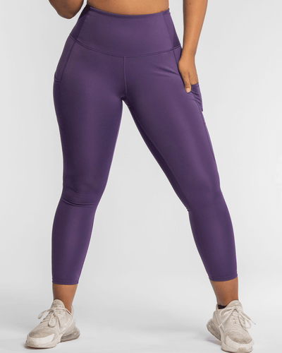 Handful Hi Five Pocketed High-Waist Legging - Purple Craze