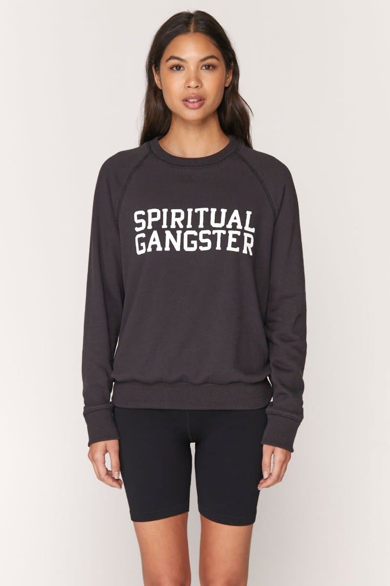 Spiritual Gangster Varsity Old School Sweatshirt - Evolve Fit Wear