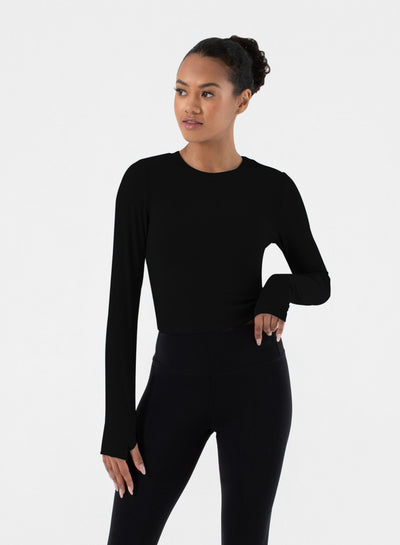 Ultra Soft Acacia Twist Back Long Sleeve