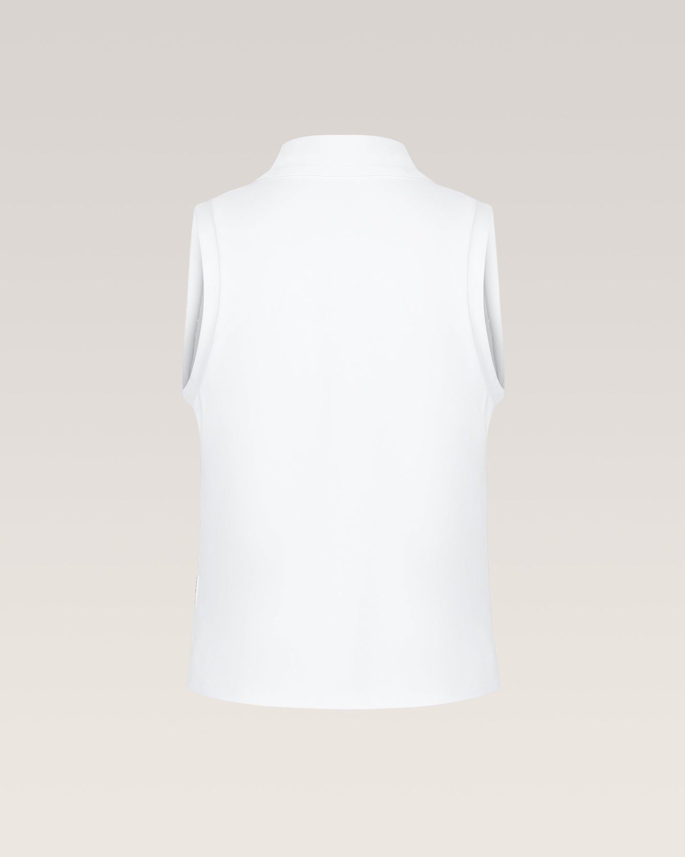 Ace Sleeveless Polo - White