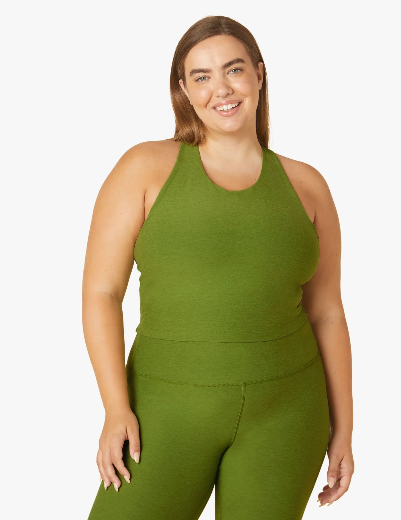 Beyond Yoga ReFocus Cropped Tank - Fern