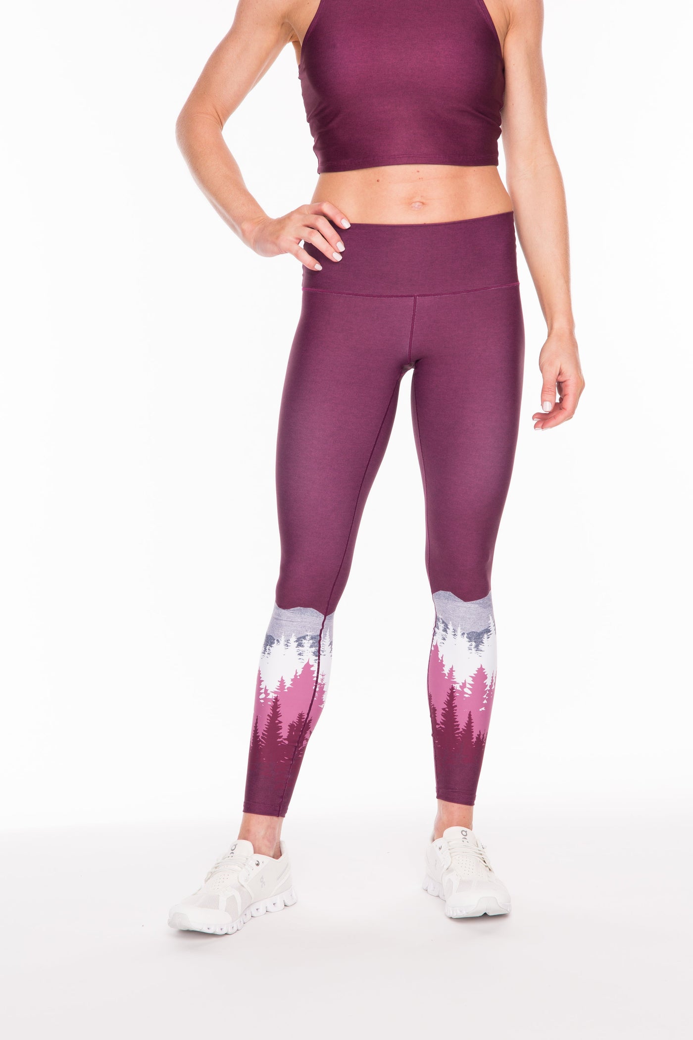 Summit Yoga Pants - Burgundy