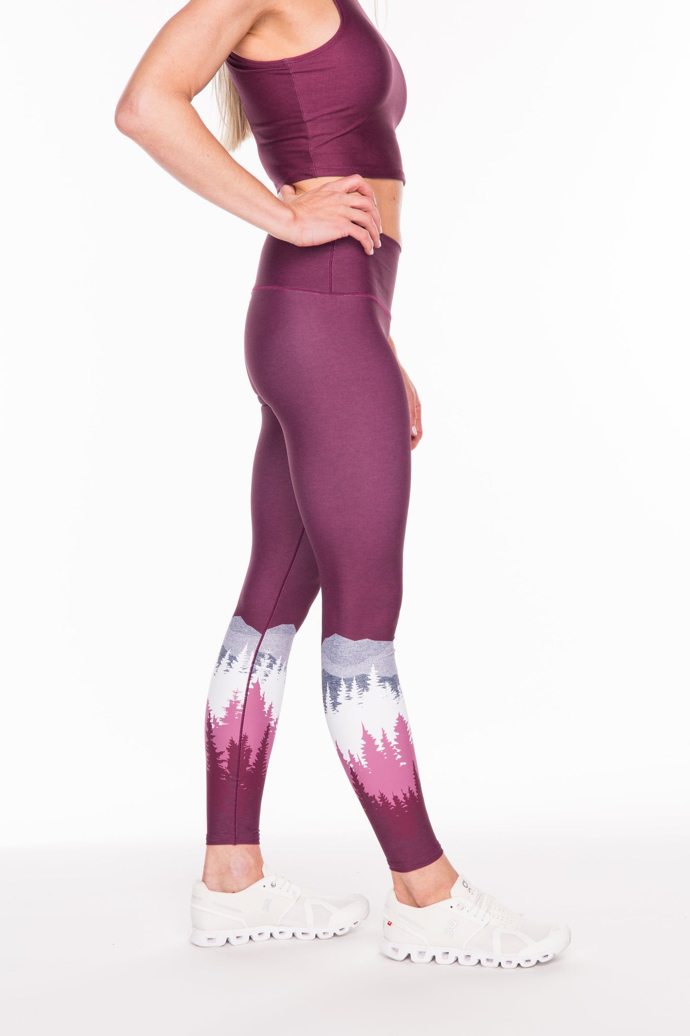 Summit Yoga Pants - Burgundy