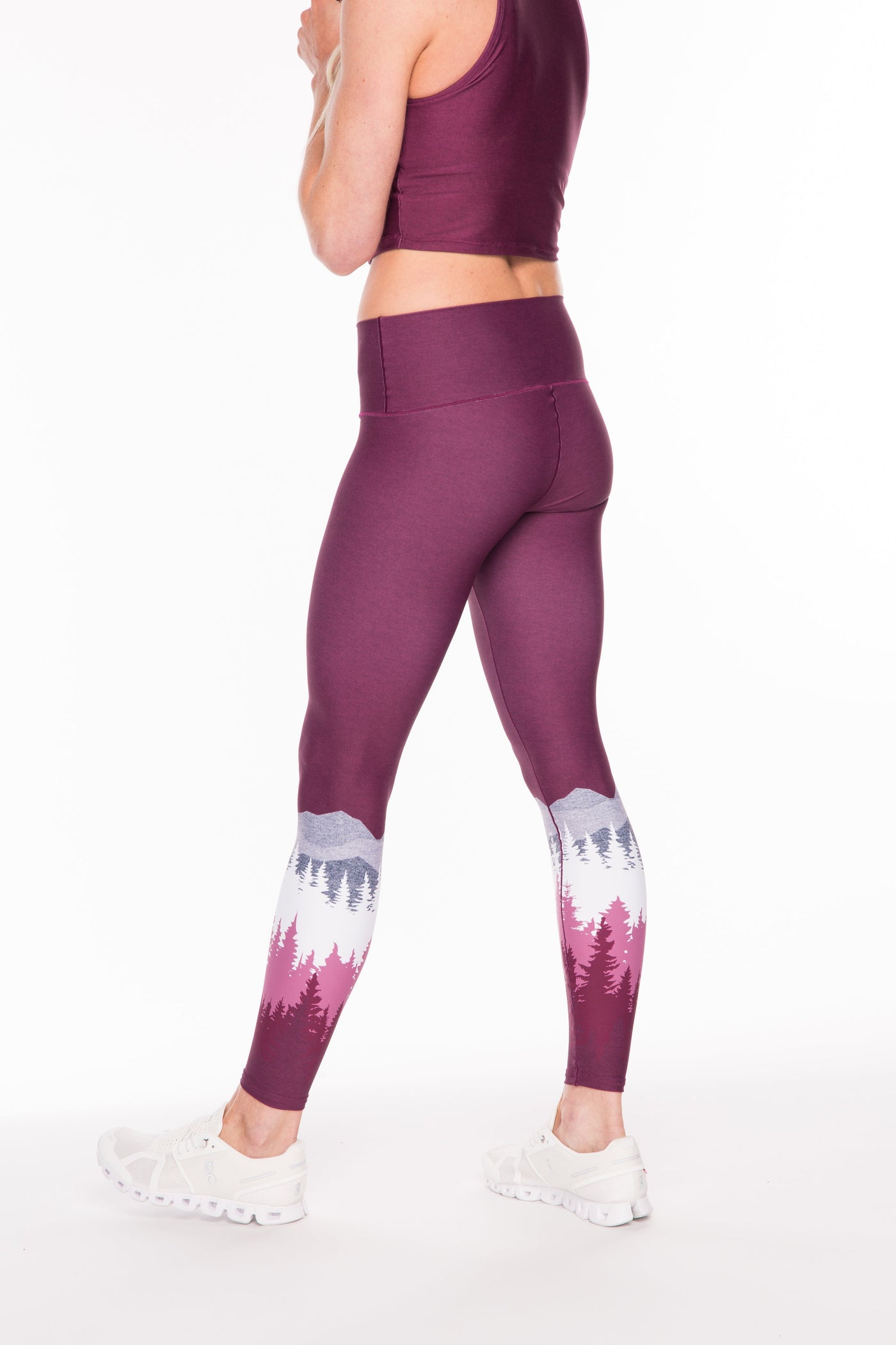 Summit Yoga Pants - Burgundy