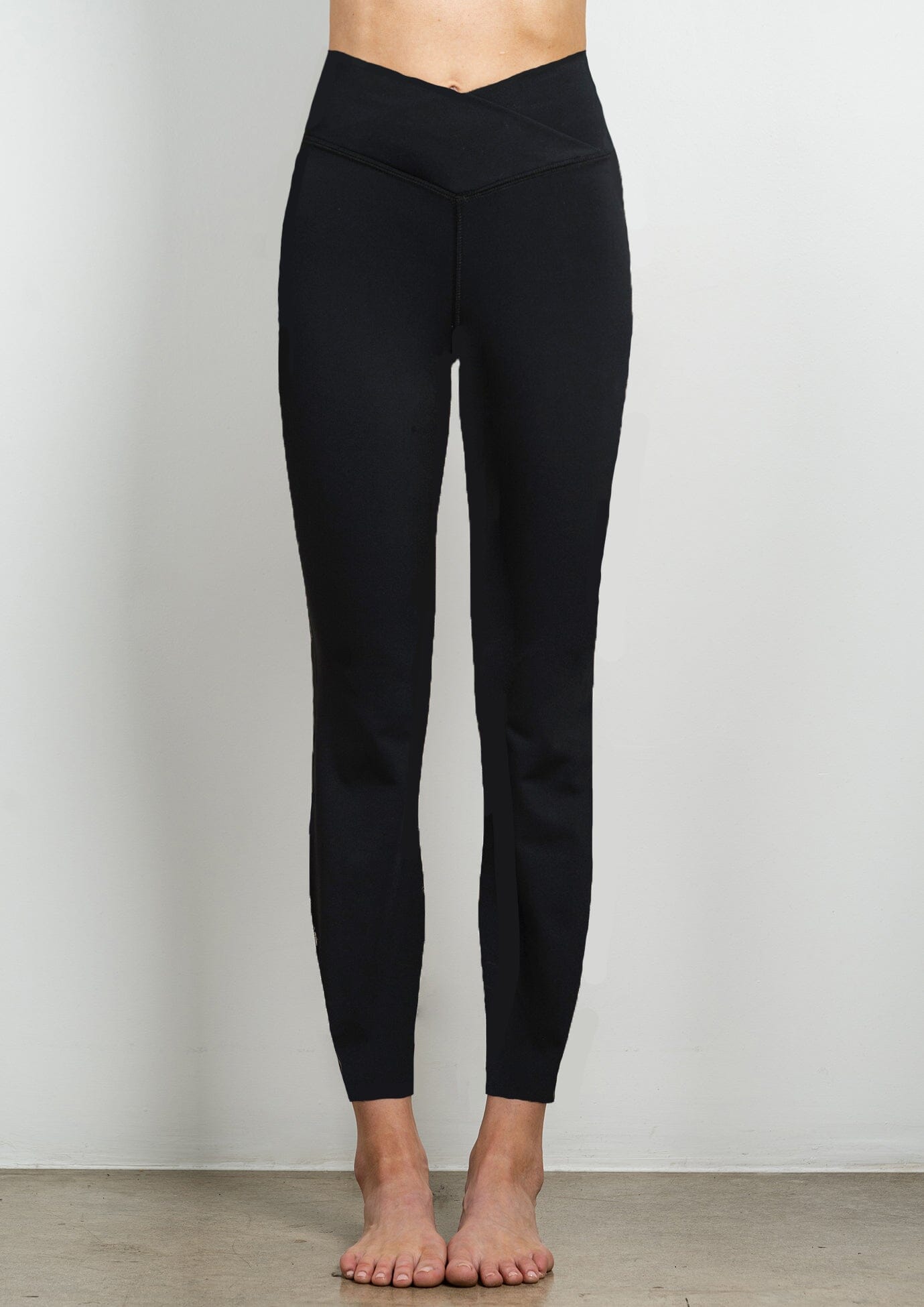 Cross Waist Legging - Black