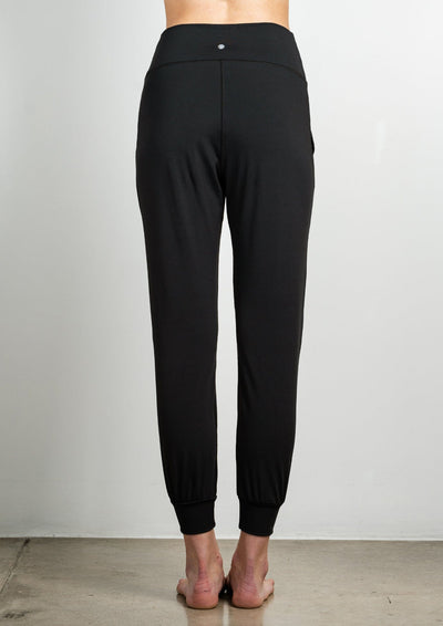 Cross Waist Jogger - Black