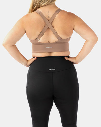 Handful Gametime Bra – Just Brew It (Latte Brown)