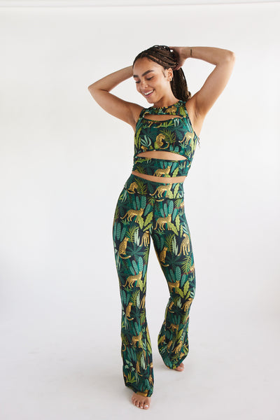 Flare Pants - Jungle