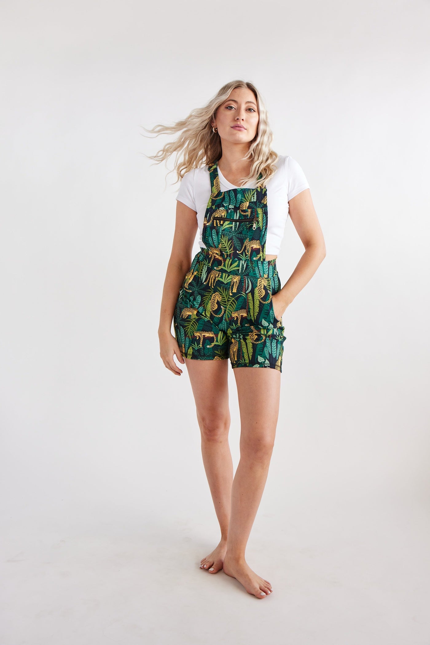 Overall Romper  - Jungle