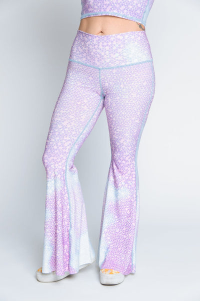 Teeki Mermaid Fairy Queen Lavender Crop Bell Bottom