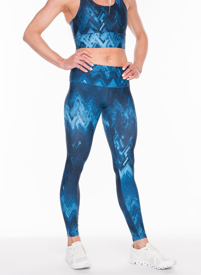 Blue Wave Yoga Pants