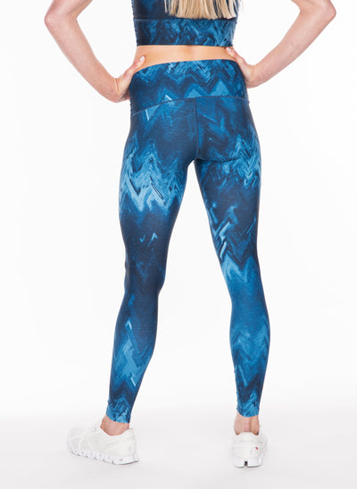 Blue Wave Yoga Pants