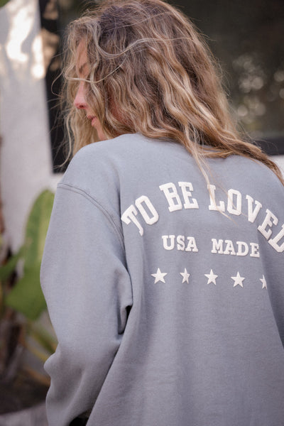 WithLove ♡ 'To Be Loved' Printed Pullover Sweatshirt