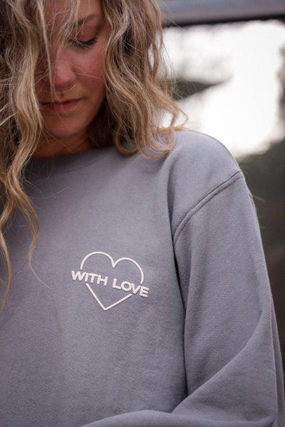 WithLove ♡ 'To Be Loved' Printed Pullover Sweatshirt