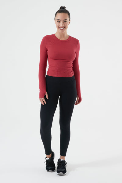 Ultra Soft Acacia Twist Back Long Sleeve