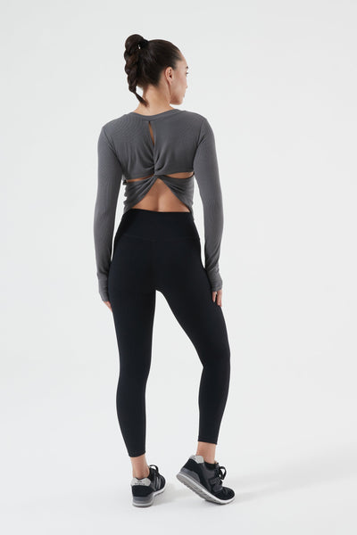 Ultra Soft Acacia Twist Back Long Sleeve