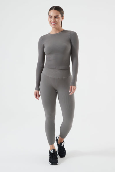 Rib Seamless Long Sleeve