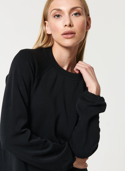 Sleek Sweat - Ultra Soft Relaxed Fit Crew Neck Sweatshirt for Women