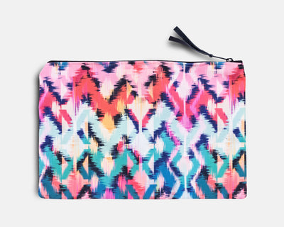 Tropical Ikat Splash Bag