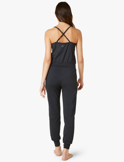 Beyond Yoga Heather Rib Lounge Around Jumpsuit