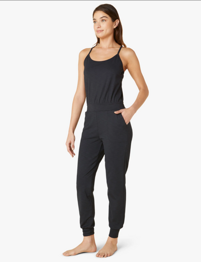 Beyond Yoga Heather Rib Lounge Around Jumpsuit