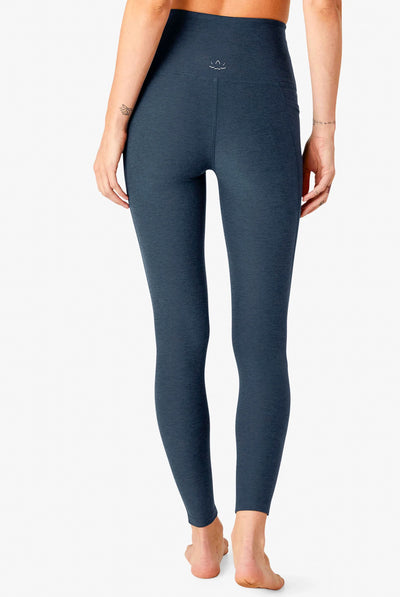 Beyond Yoga Spacedye Out of Pocket High Waisted Midi Legging - Navy