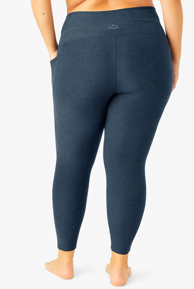 Beyond Yoga Spacedye Out of Pocket High Waisted Midi Legging - Navy