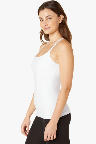 Beyond Yoga Slim Racerback Cami - White