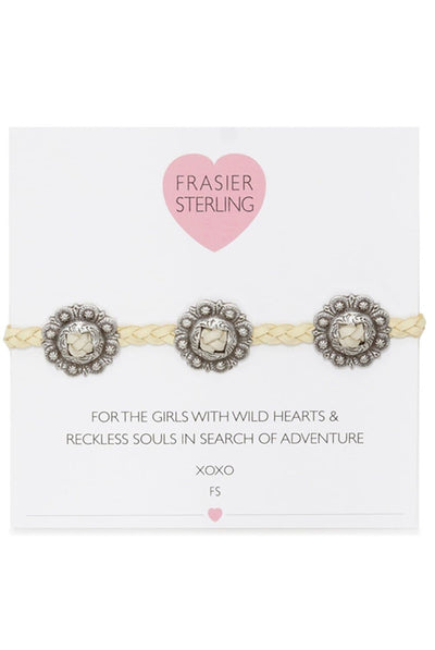 Frasier Sterling Jewelry Concho Choker in Cream