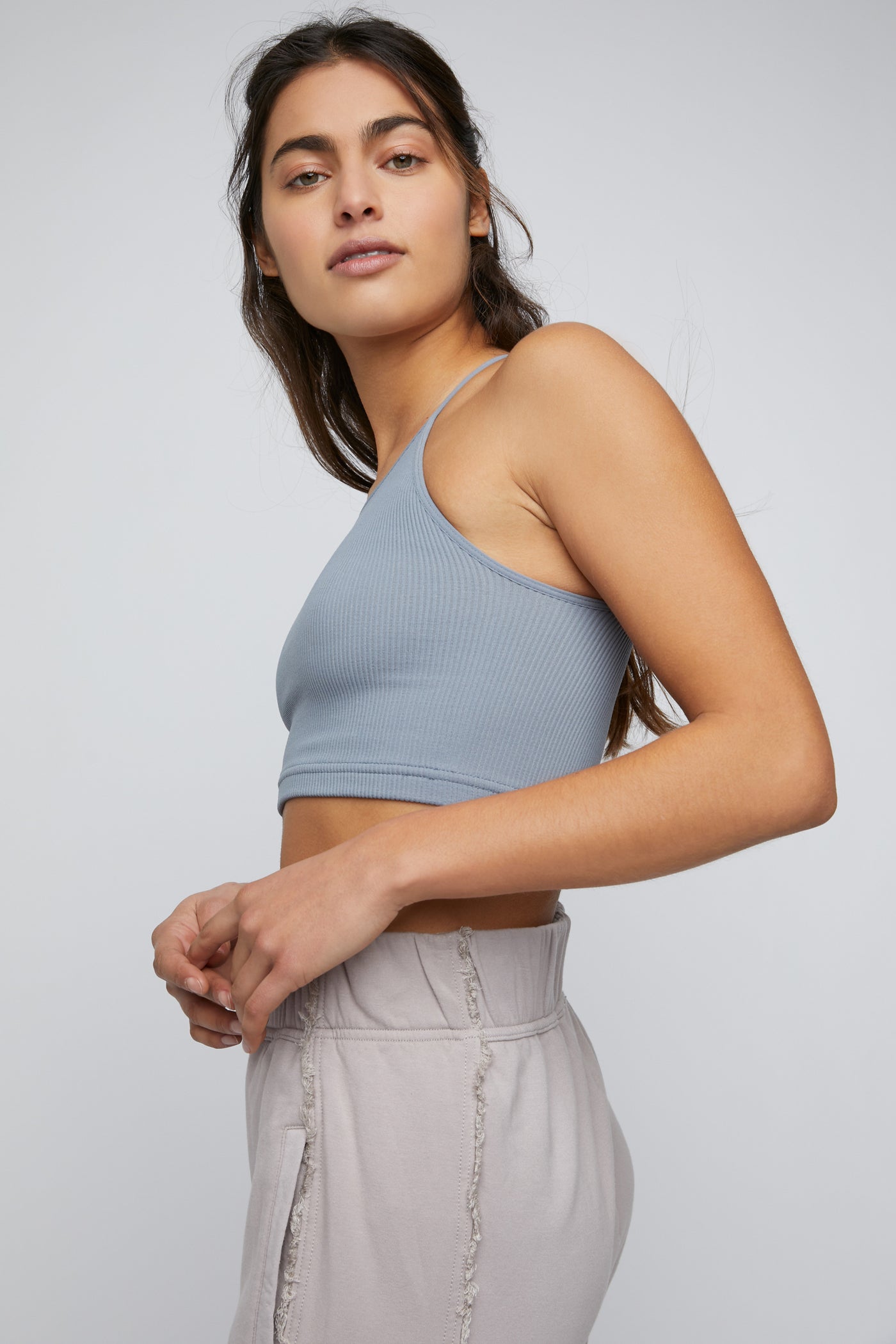 Free People Cropped Run Tank