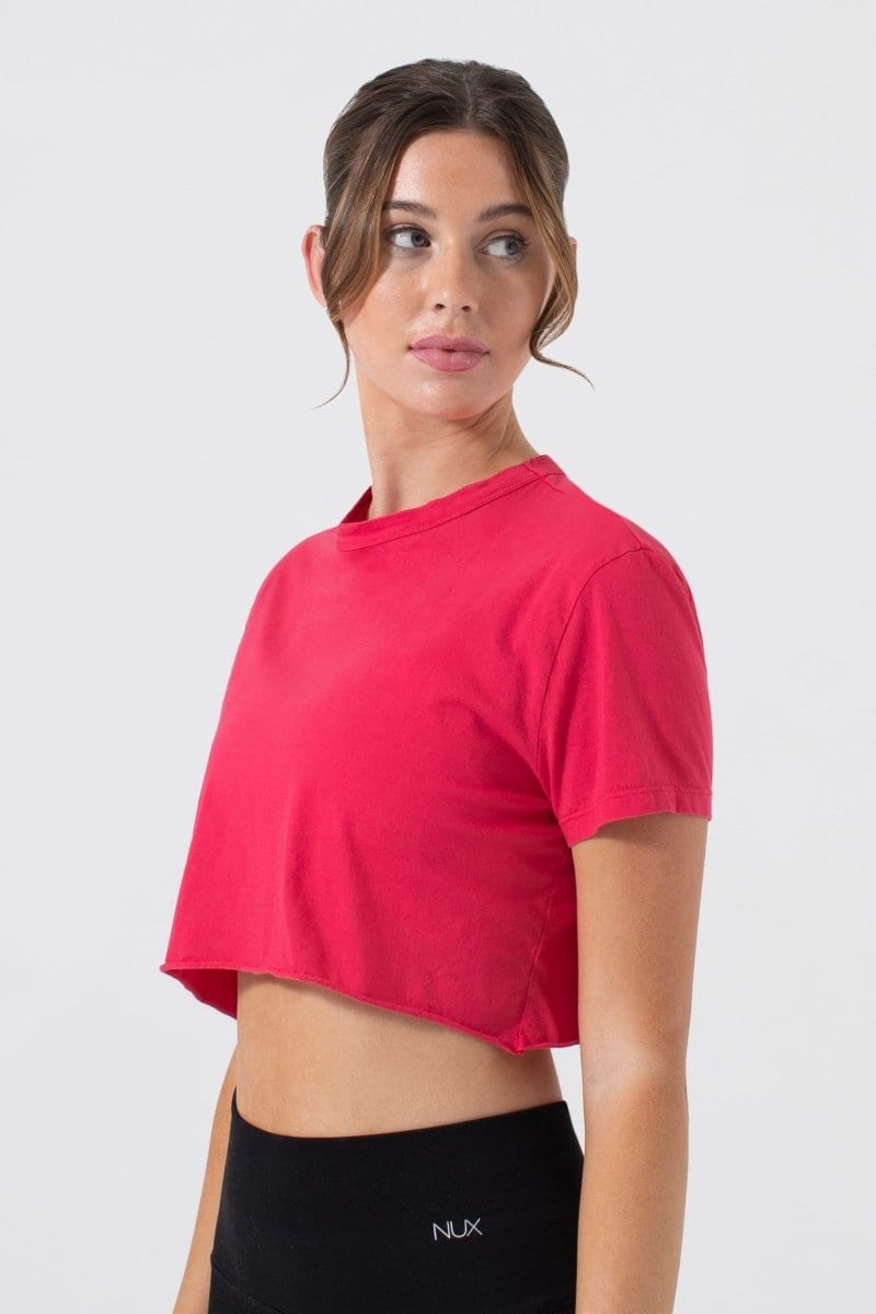 Her Cropped Tee T0506:T0506-Rio-XS - NUX