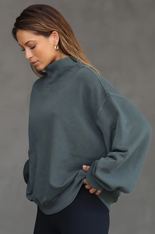 Joah Brown Turtleneck Sweatshirt