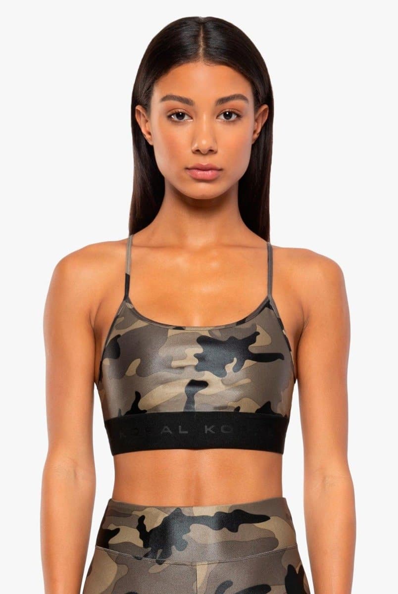 Koral Activewear Sweeper Sports Bra - Camo - Evolve Fit Wear