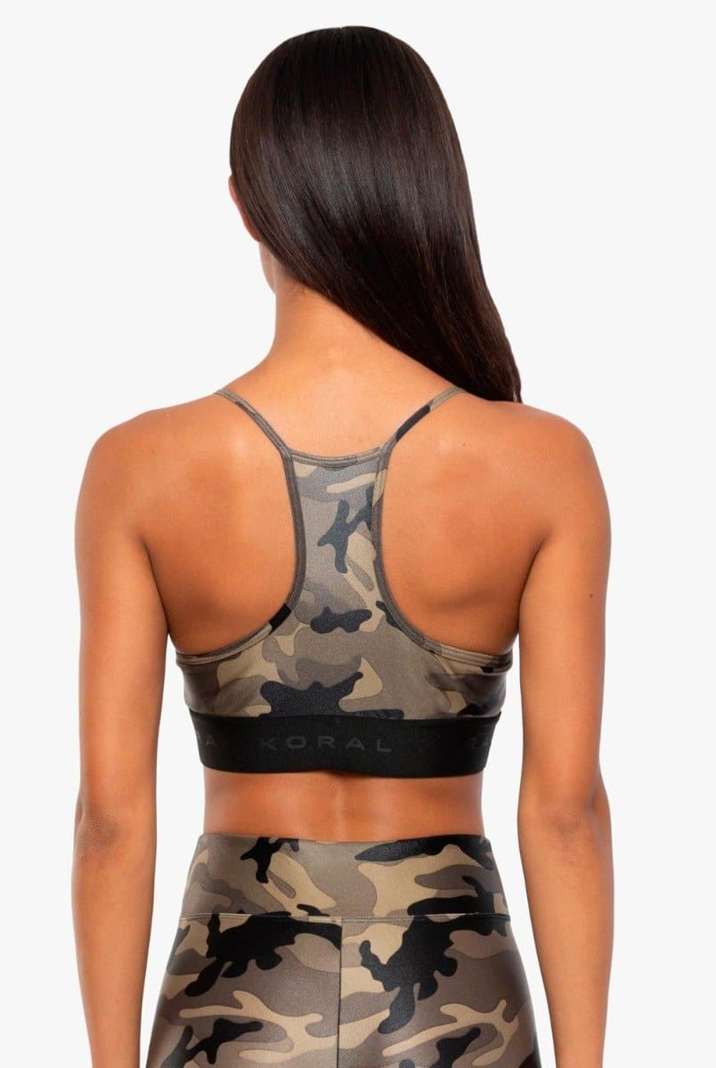 Koral Activewear Sweeper Sports Bra - Camo - Evolve Fit Wear