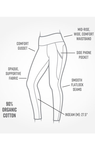 Maggies Organics Blackout Ankle Legging