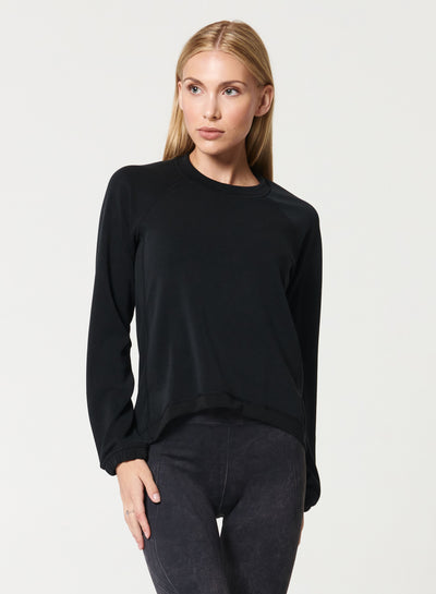 Sleek Sweat - Ultra Soft Relaxed Fit Crew Neck Sweatshirt for Women