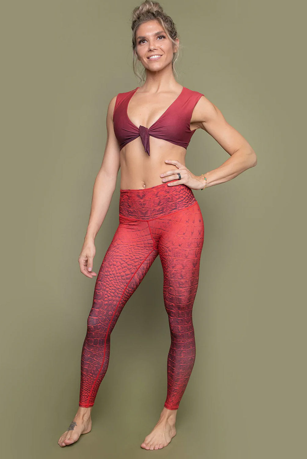 Niyama Sol Agni Croc Barefoot Legging