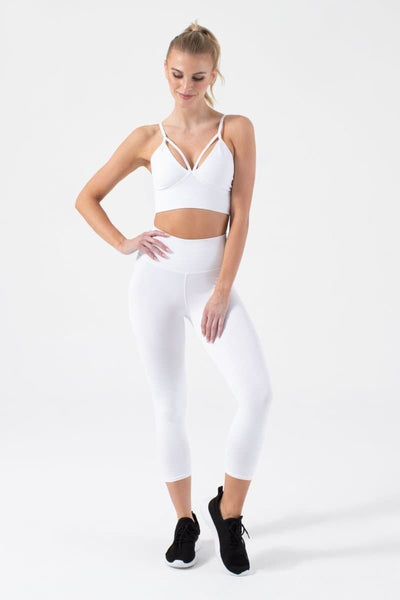 One By One 7/8 Legging P4901:P4901-White-S - NUX