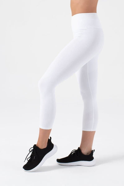 One By One 7/8 Legging P4901:P4901-White-S - NUX