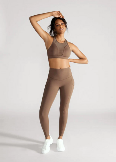 Popflex Supersculpt Legging with Pockets - Mocha