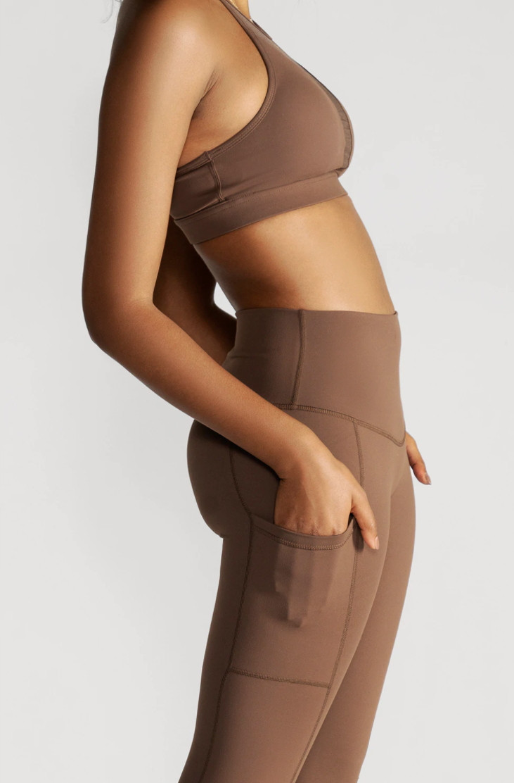 Popflex Supersculpt Legging with Pockets - Mocha