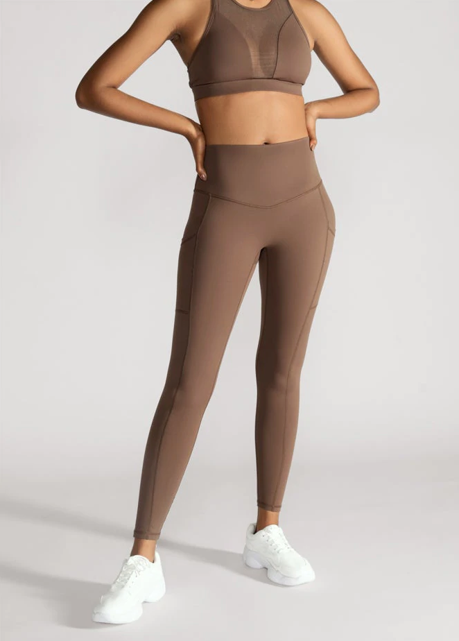 Popflex Supersculpt Legging with Pockets - Mocha