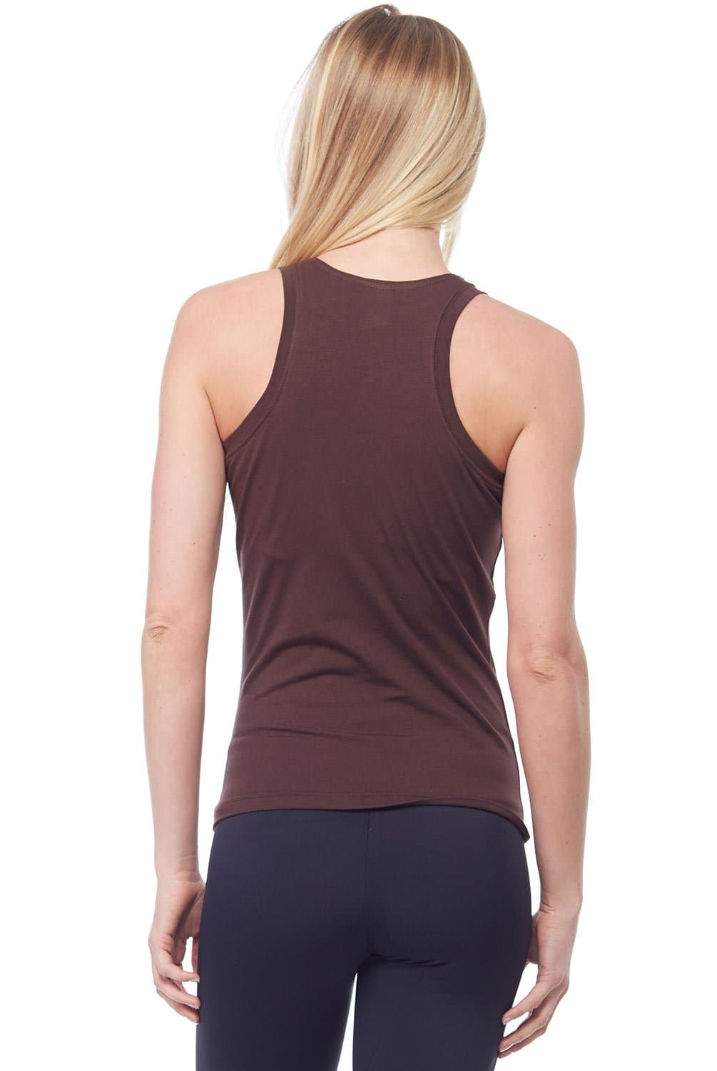 Sandra McCray Flat High Neck Tank w-Bra - Evolve Fit Wear