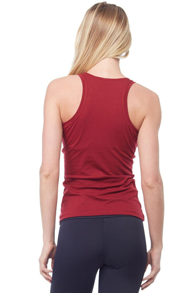 Sandra McCray Flat High Neck Tank w-Bra - Evolve Fit Wear